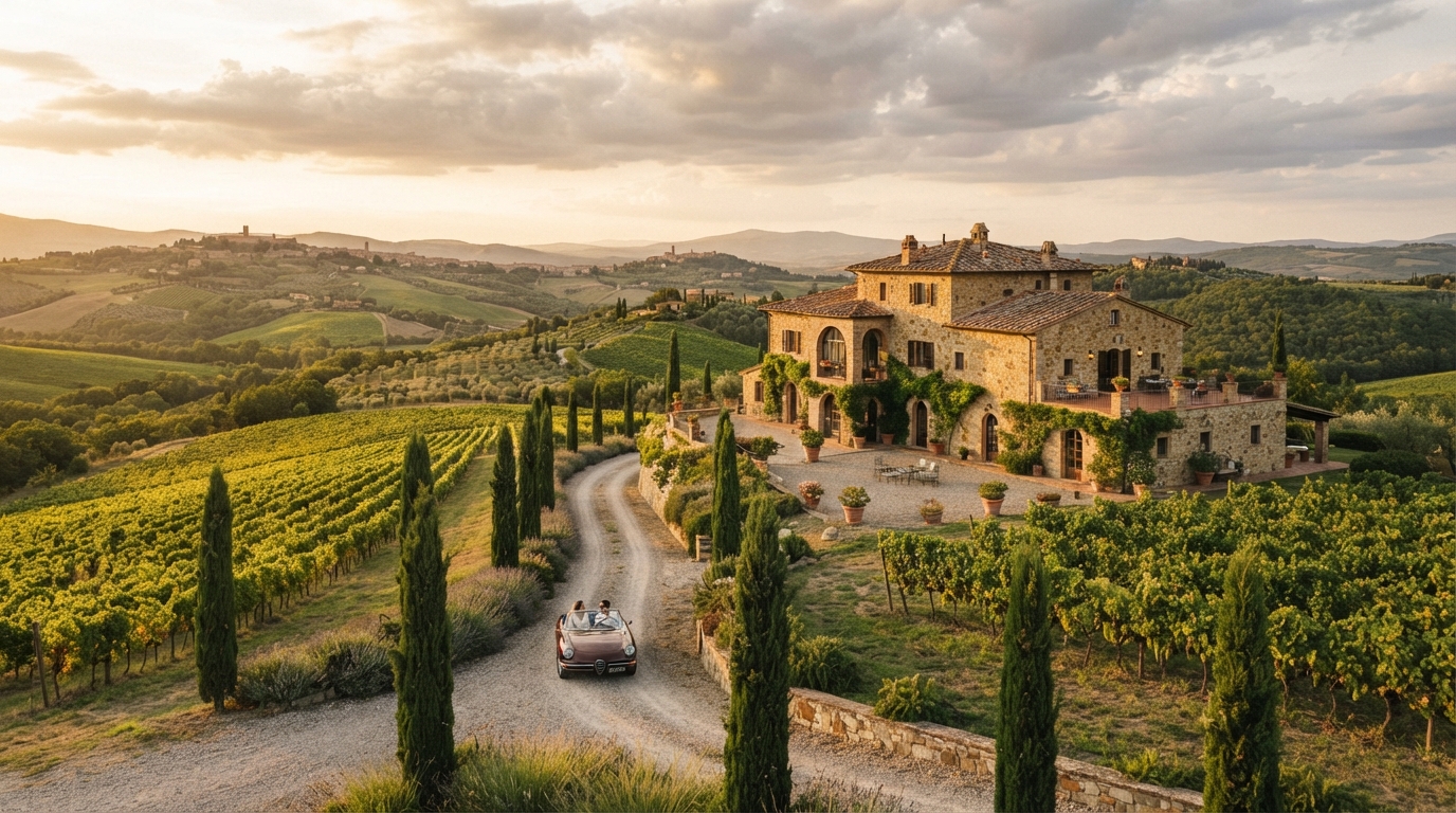Vigneti e paesaggio Corte Roncalto ad Alba